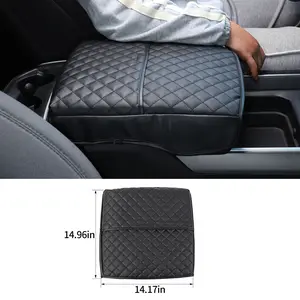 For 2018+ Dodge RAM Center Armrest Console Lid Microfiber Leather Cover