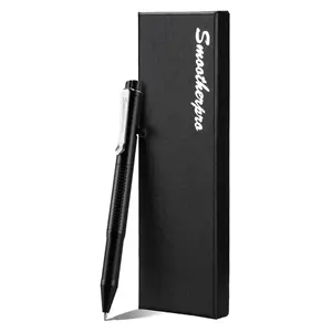 SMOOTHERPRO Bolt Action Pen, Ballpoint and Pencil in One with Graphite Alloy Tip, Retractable Twist Design, Compatible with Parker Refill, for Office Sketching Journaling Black(APG01)