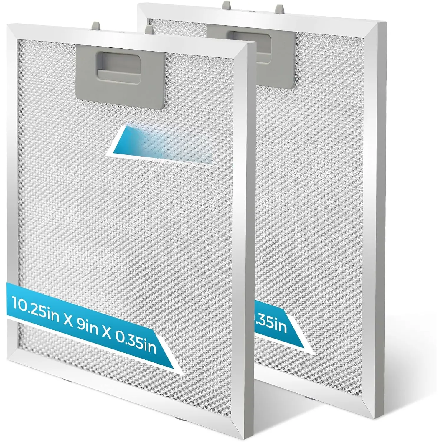 Range Hood Filter Replacement 10.25x9x0.35Inch (260x230x8.9mm) 5-Layer S97018029 Mesh Hood Vent, Range Hood  Filter, fits Br.oan's B5 Series 2pack by  (Aluminum)