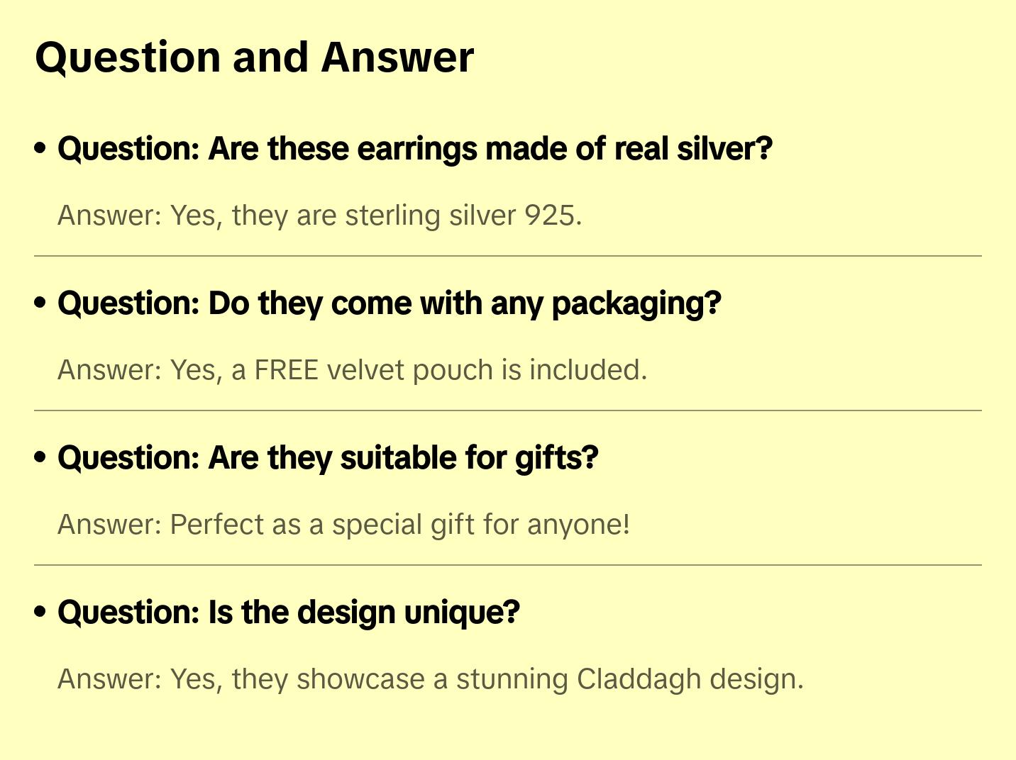 Brand New Sterling Silver 925 Claddagh Earrings