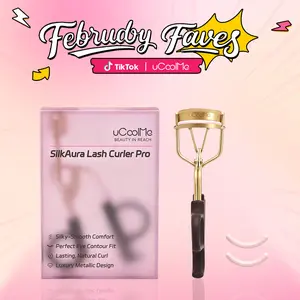 uCoolMe Silkaura Lash Curler Pro Silky Smooth Comfort Perfect Eye Contour Fit Lasting Natural Curl Luxury Metallic Design TikTokShopBlackFriday