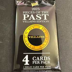 Pieces of the Past Villain Edition (Single Hobby Pack) (Keepsake Trading Cards 2025)