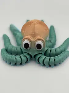 Cute Flexi Octopus – 3D Printed Articulated Octopus, Sensory Fidget Desk Companion