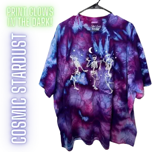 Glow in the Dark Dancing Skeleton Halloween T-Shirt - Unisex Sizing Casual Crewneck