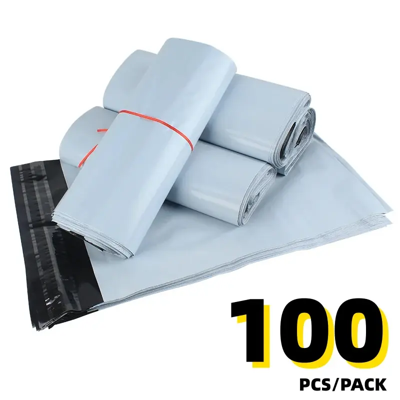 100-Pack Thick Waterproof Self-Adhesive Shipping Postal Mailing Bags, Anti-Tear Strong Adhesion Sealed, Multi-Purpose Durable Packaging Solution, Shipping Supplies