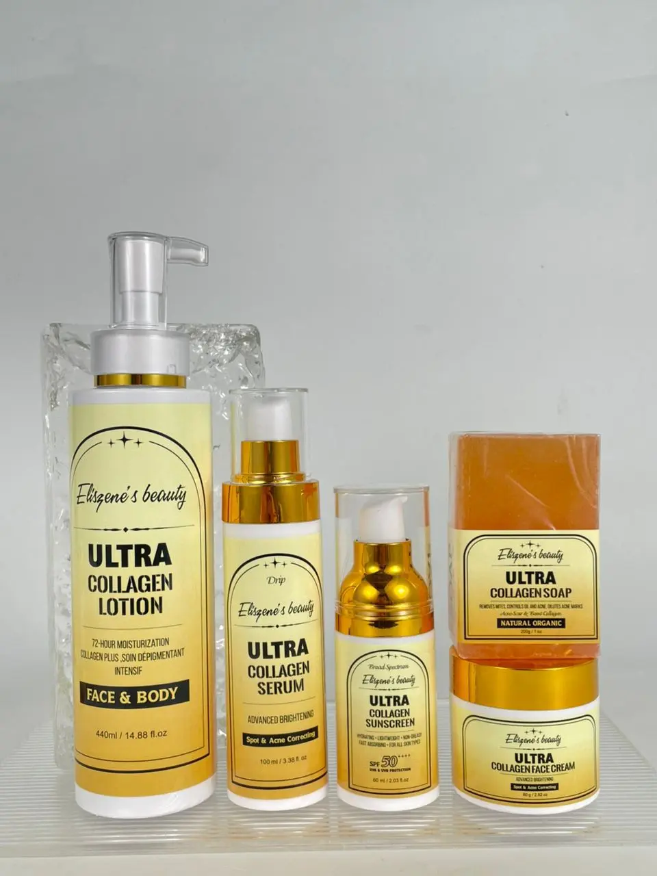 Eliszene’s Beauty Coffret Ultra Collagène – Ensemble de Soins Cosmétiques pour le Visage et le Corps (Ultra Collagen Skincare Set)