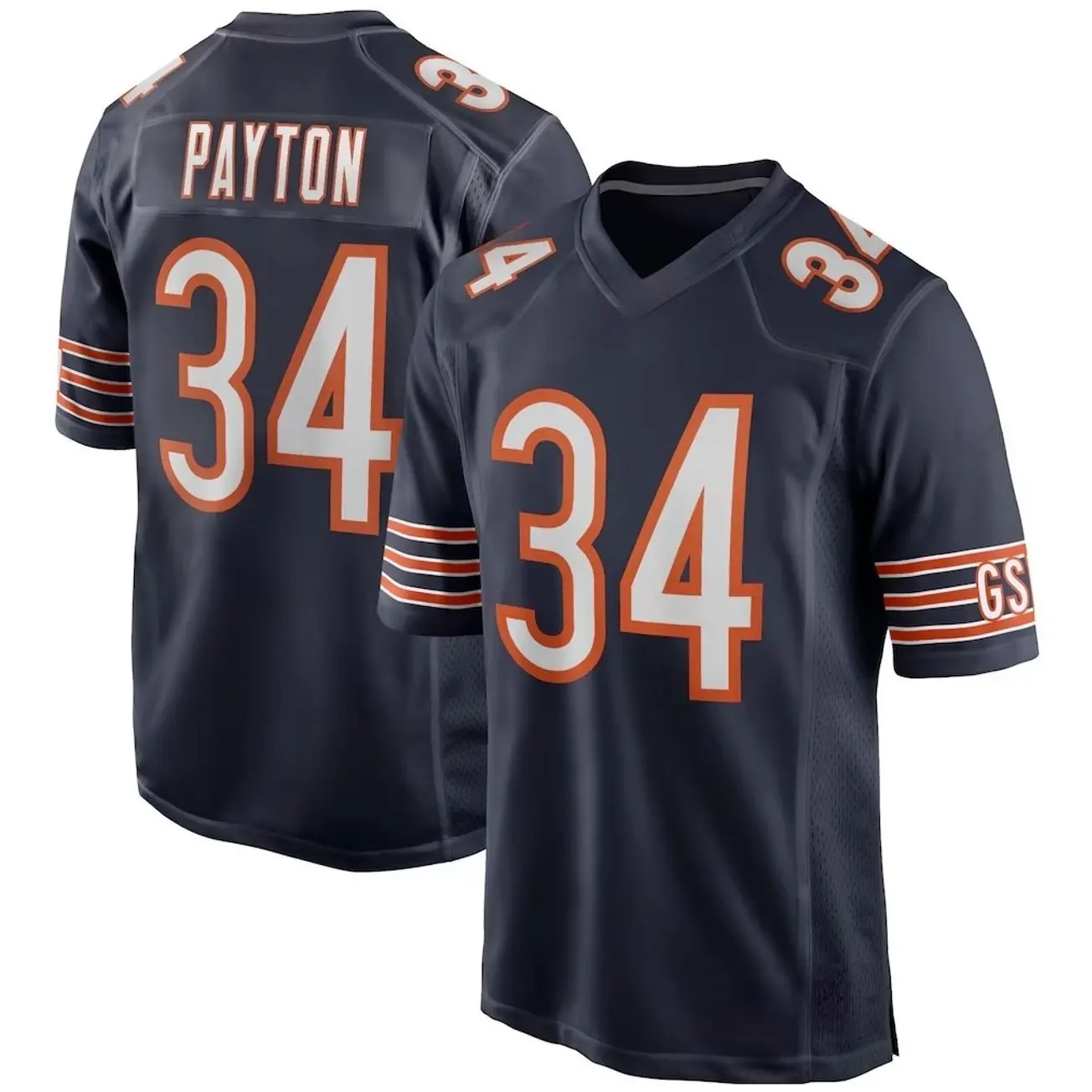 Unisex Football inspired by Chicago Payton 34 Home Game Jersey - Black