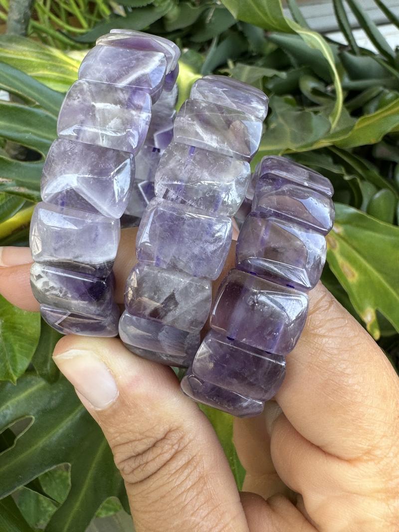 Amethyst Bangle Bracelets by Urban Rutile