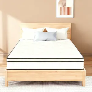 Chunova 10/12-Inch Hybrid Mattress, Individual Pocket Springs, Medium Firm for Pressure Relief, CertiPUR-US & Fiberglass Free