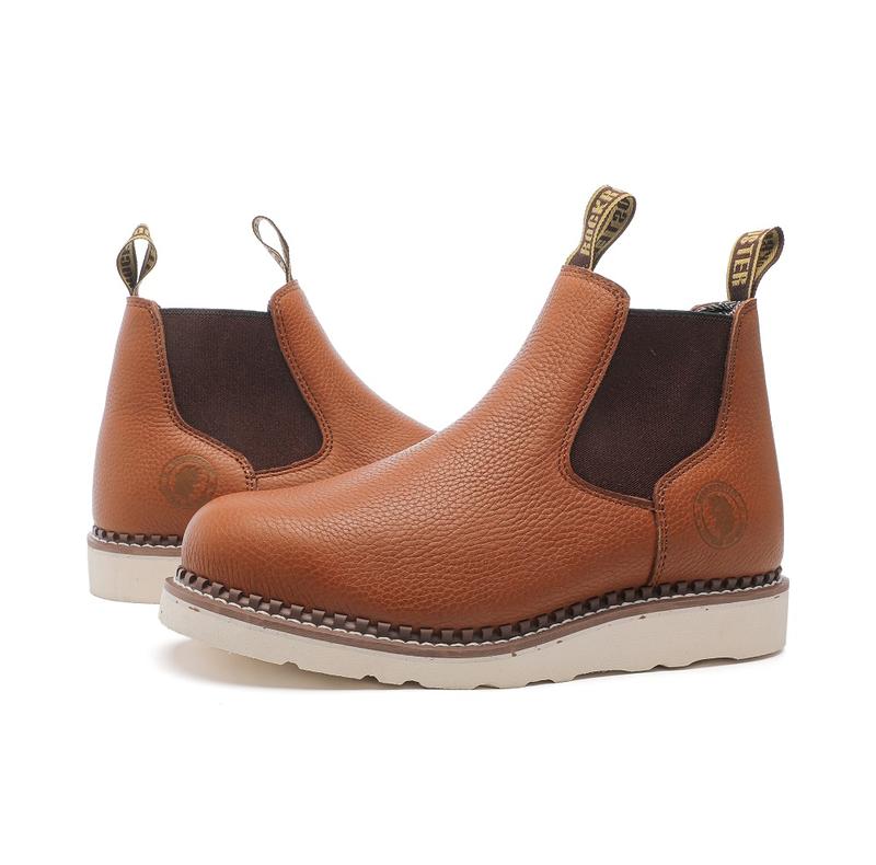 Steel toe Boots for Men Footwear Comfort Walking Shoes Botas Slip-resistant Vibram Outsole Full Grain Leather Steel toe Boots for Men Footwear Comfort Walking Shoes Botas Slip-resistant Vibram Outsole Full Grain Leather