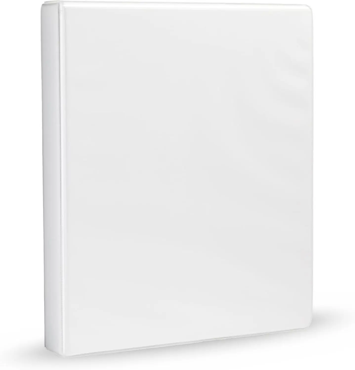 3-Ring Binder, 1-Inch, Customizable, with Pockets for Organization, White, 1-Pack
