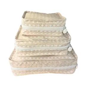 Water Resistant Packing Cubes - Champagne Bungalow