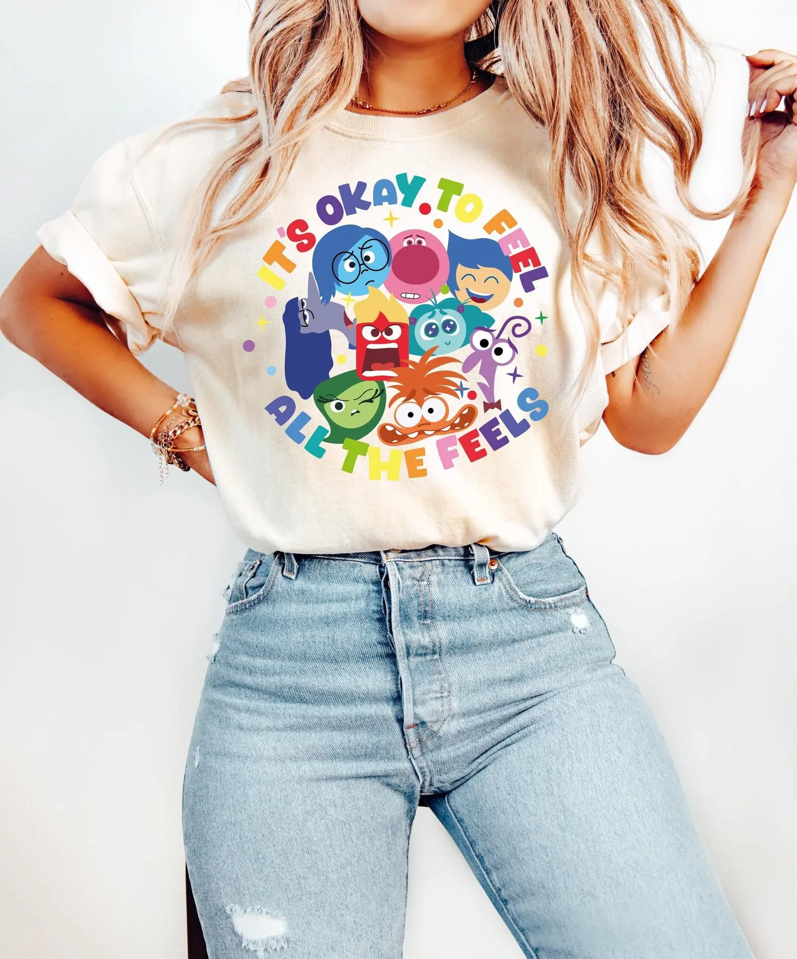 It’s Okay To Feel All The Feels Sweatshirt, Positive Mental Health Quote Shirt, Teacher Appreciation Gift Tee, BCBA Therapy Support Shirt, Speech Therapy Graphic Tee, Cozy Unisex Motivational Sweater