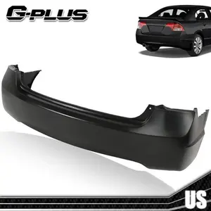 New Rear Bumper Cover Replacement Fit For  2006-2011 Honda Civic Coupe 2Dr