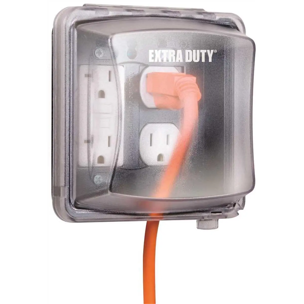 Hubbell Taymac Mm2420C Taymac Extra Duty 55-In-1 Weatherproof While-In-Use Outlet Cover Two Gang Clear, Polycarbonate, Gfci Ready, Outdoor