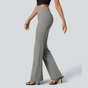 High Waisted Back Side Pocket Slight Flare Work Pants   #TikTokShopHolidayHaul