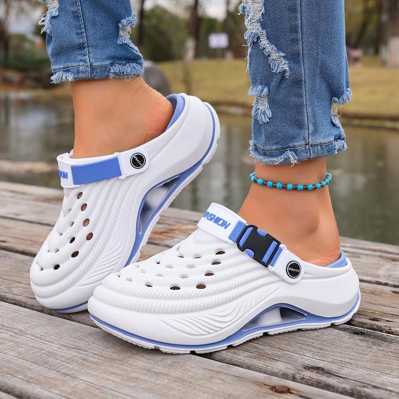 Men's and Women's  Clogs Outdoor Thick Sole Non-Slip Odor Resistant Durable Quick Drying Soft Beach Sandals.Summer Slippers