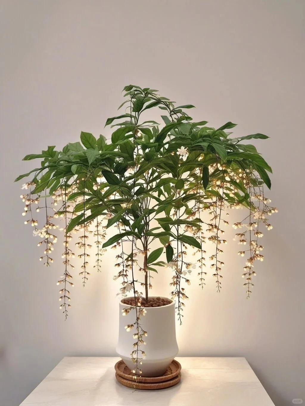 Rare BridalVeil Jasmine Seeds Weeping Jasmine Climbing Plants Easy to Live Four Seasons Sowing Fragrant Non-GMO Garden Home Balcony for Indoor Outdoor Use