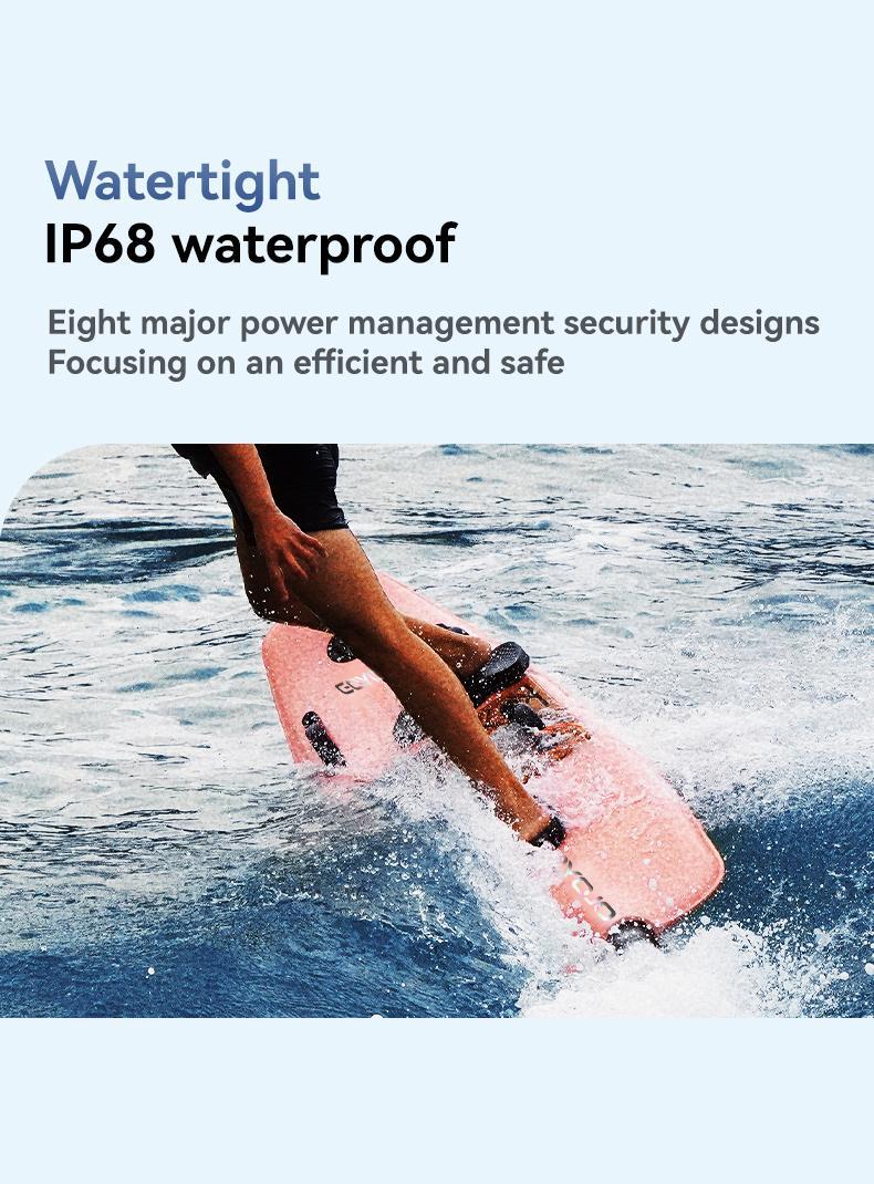 GOYOJO Pro Electric Surfboard Pink 15kW Motor 75Ah Battery 45km/h High Speed Jetboard for Casual & Competitive Surfing