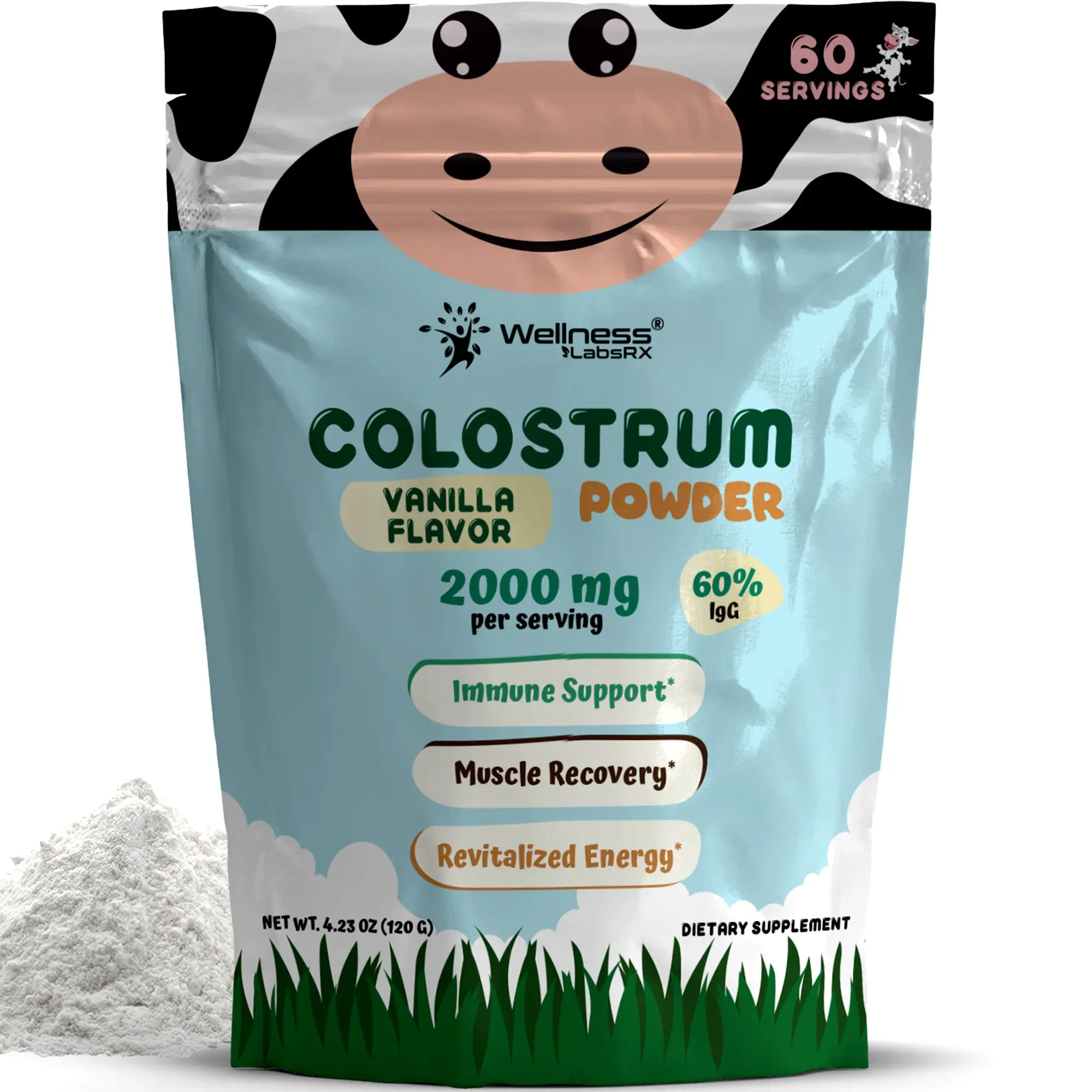 Bovine Colostrum Powder - Pure Bovine Colostrum for Humans - Grass Fed Colostrum Supplement Bovine Colostrum Powder - Pure Bovine Colostrum for Humans - Grass Fed Colostrum Supplement