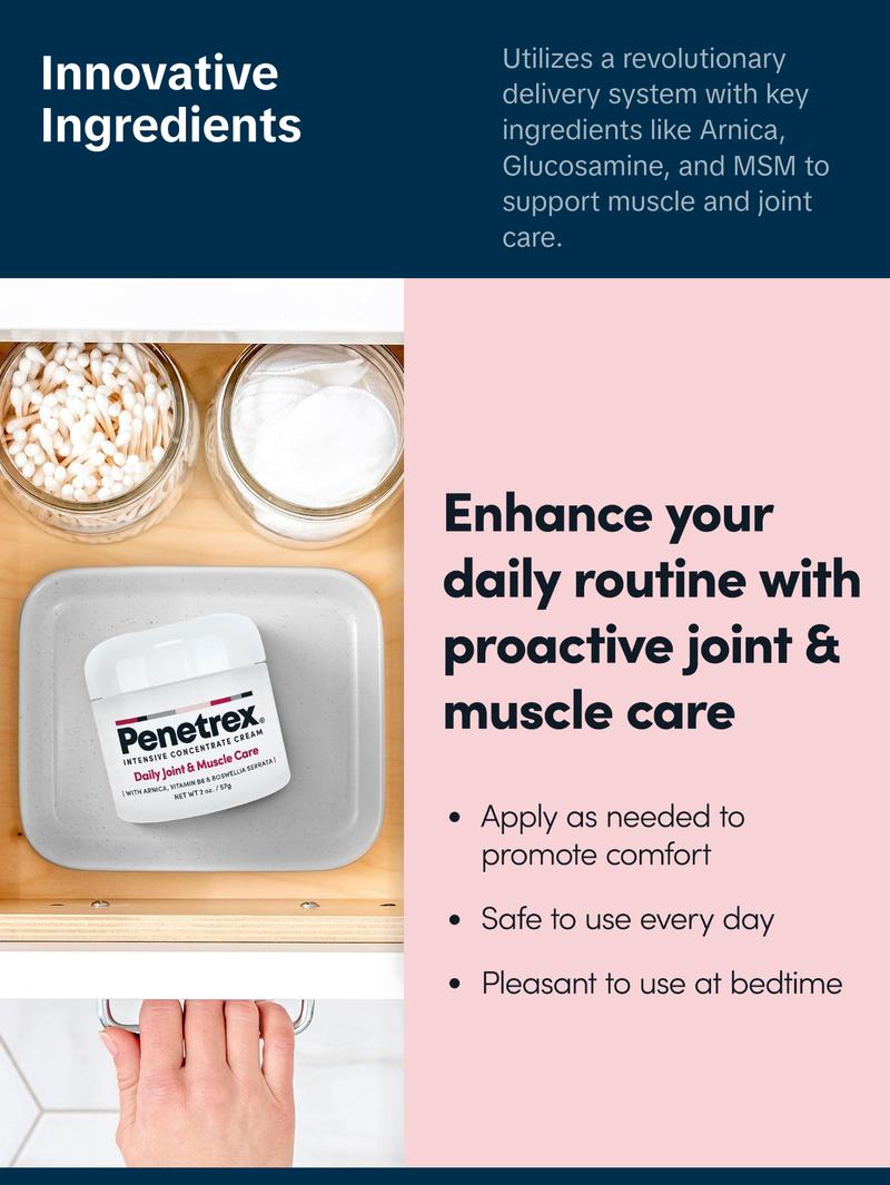 Penetrex Joint & Muscle Therapy, 2 Oz. Cream Daily Moisturizing Body Care Soothing Scent Body Care Daily Body Care Daily Penetrex Joint & Muscle Therapy, 2 Oz. Cream Daily Moisturizing Body Care Soothing Scent Body Care Daily Body Care Daily
