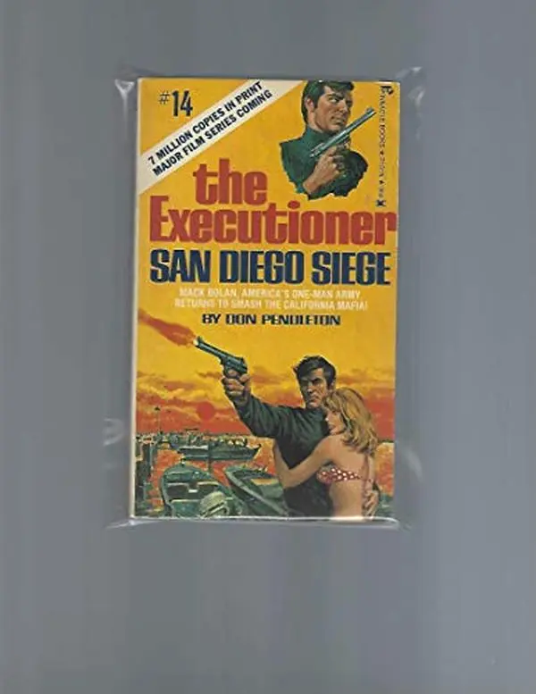 Used Soft Cover Book - The Executioner #14: San Diego Siege by Don Pendleton (Pinnacle Books, Not New, Very Good Condition, 0.3 lbs, English Language), 0.3 Pounds