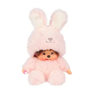 Monchhichi Sitting Fluffy Bunny Plush Toy