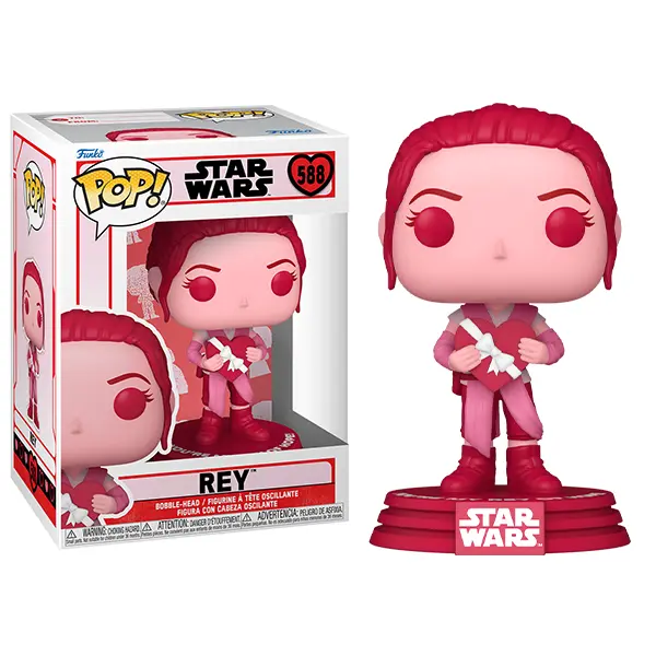 Funko Pop! Rey Valentine 588 Vinyl Collectible Figurine with PopShield Protective Shield
