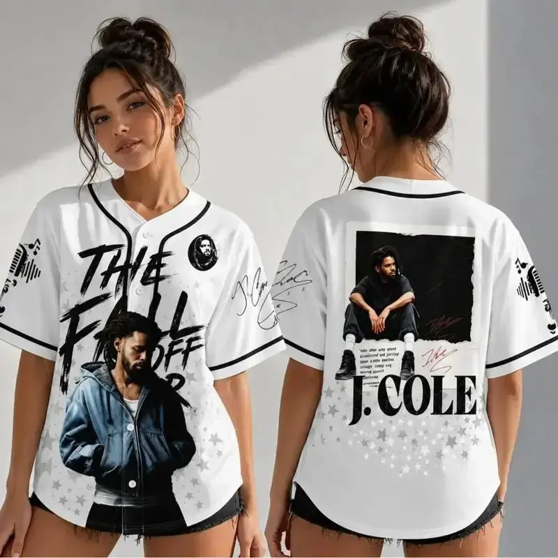 J.Cole The Fall-Off Tour 2026 Baseball Jersey, Disc 29, Disc 39 Hip-Hop Shirt, Graphic Tee, Cole World Music Fan Merch Shirt Baseball Jersey