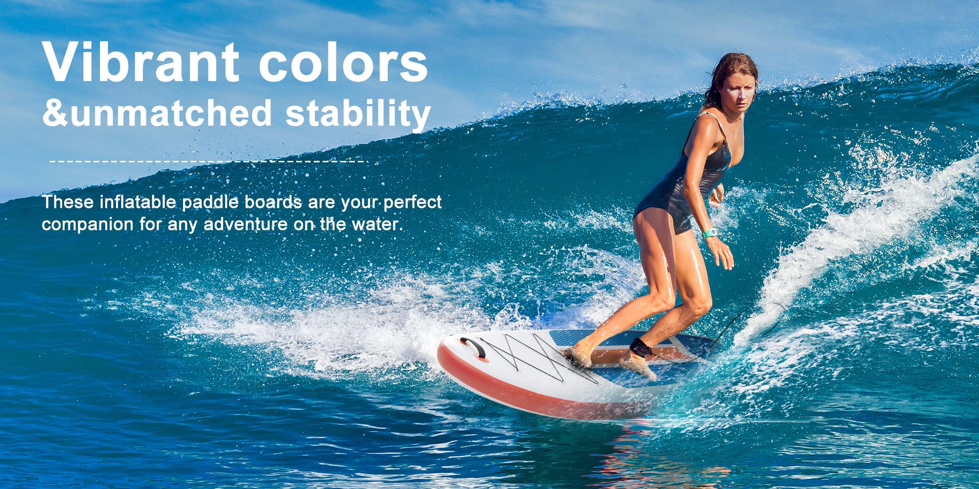【Deal】Premium SUP Inflatable Stand Up Paddle Board with 2-in-1 Paddle, Wide Stable Design, Non-Slip Comfort Deck for Adults & Youth