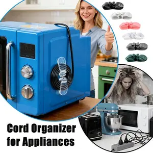 6 Pack Cord Organizerle ,Cord Holder, Under Desk Cable Management, Adhesive Wire Holder Cord Organizer for Home Office Desk Phone Car Wall Desktop Nightstand Work Accessories,