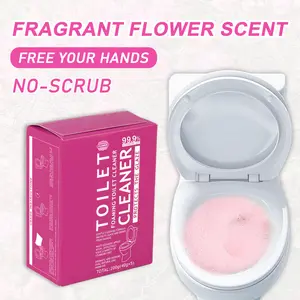 200g box Flower Toilet Cleaning Powder, Toilet Bowl Cleaners,Toilet Cleaner Foam,  Rich Foam，Self Activating Miracle Powder for Toilet B，Cleaner Effective for Bowl Freshness Flower Fragrance Home Essentials