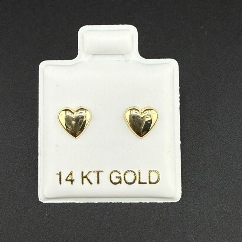 14k gold heart earrings 14k gold heart earrings