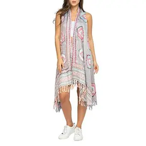 Raj Erin Thick Stitch Embroidered Vest