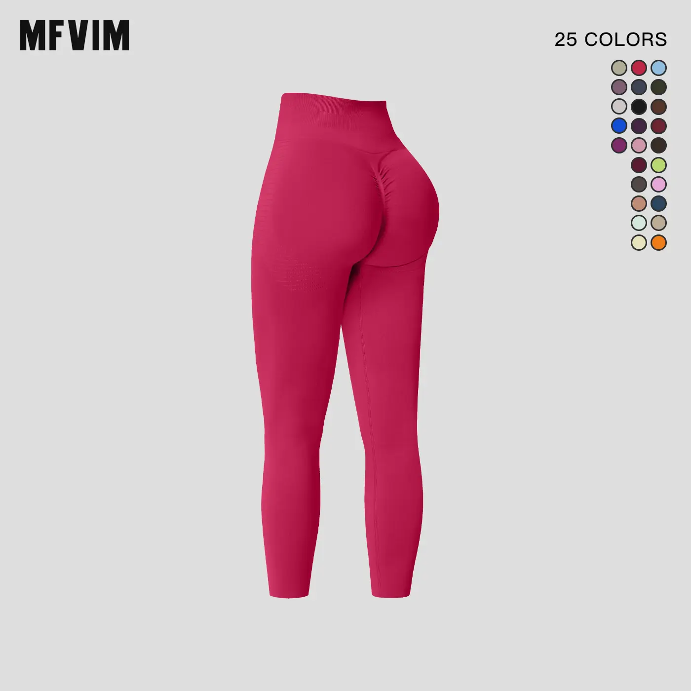 MFVIM Women's Seamless Leggings, Breathable Polyester Athletic Apparel with Tummy Control and Peach-Lift Contour for Yoga & Running, Breathable Athletic Bottoms, Fitness Clothes, Jogging Wear, Leggings Tummy Control, Activewear, Polyester Fits, Polyester
