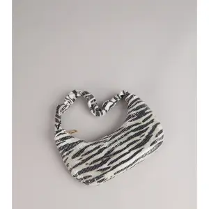 Lowkey Bold Zebra Sequin Shoulder Bag