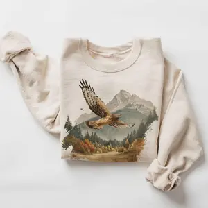 Retro 90's Northern Harrier Hawk Birds Of Brey Vintage Birdwatching Unisex Sweatshirt - Lauriel Designs  QH
