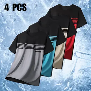 Men’s quick-dry sports T-shirt with a gradient design, moisture-wicking and highly elastic short sleeves—comfortable and multifunctional for everyday wear and travel. Featuring a minimalist, stylish look that effortlessly adapts to various occasions while