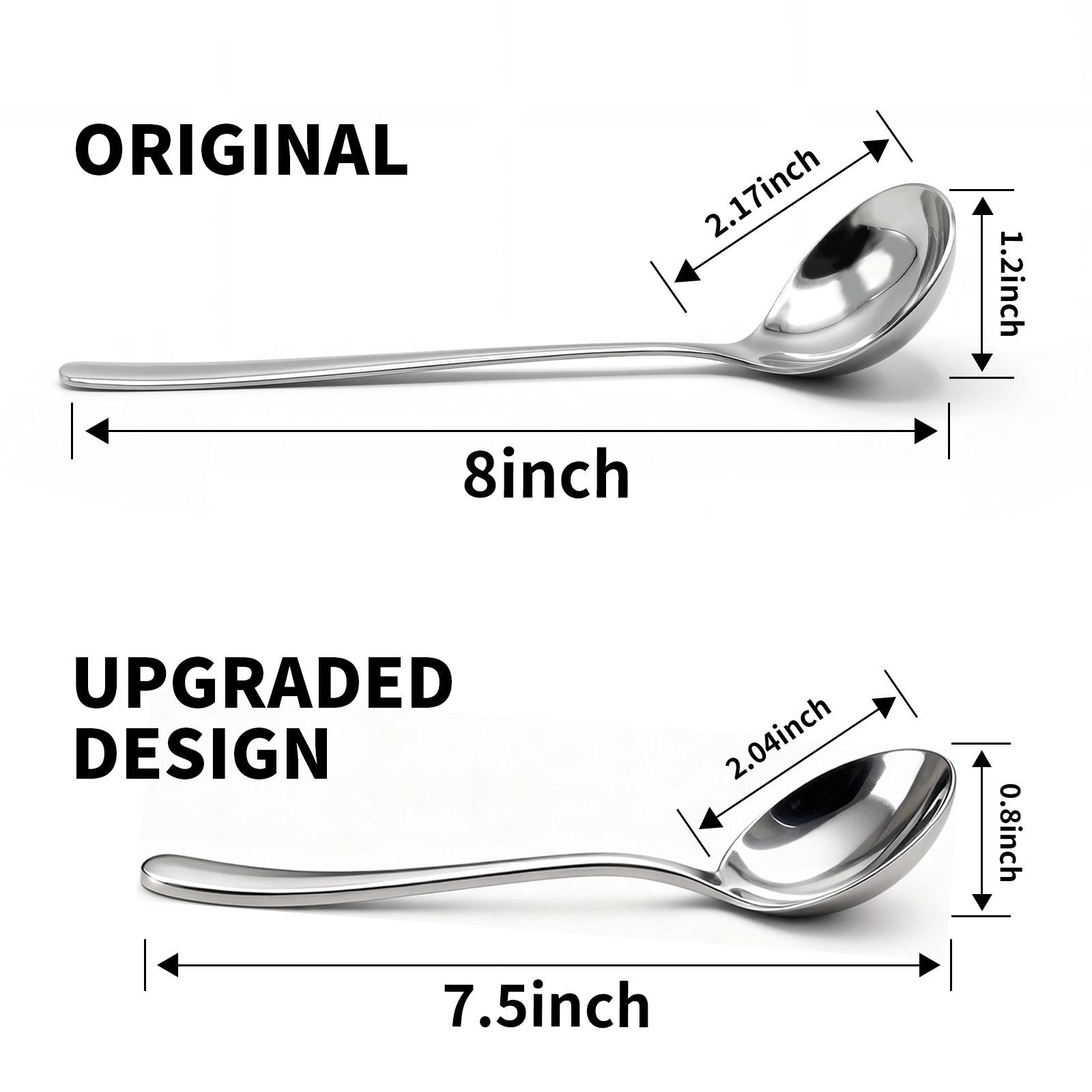 【AREL】Stainless Steel Spadle Set, Spoon & Ladle Hybrid, Cutlery, Tableware for Home, Kitchen & Dining,sohochic