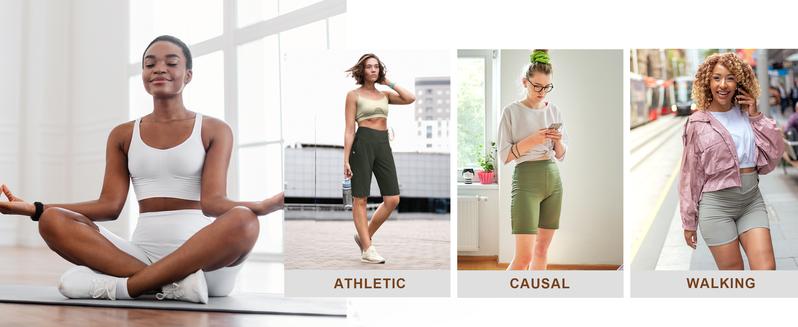 G Gradual Women's 12" Bermuda Long Shorts with Pockets High Waist Stretch Knee Length Shorts for Women Summer Walking