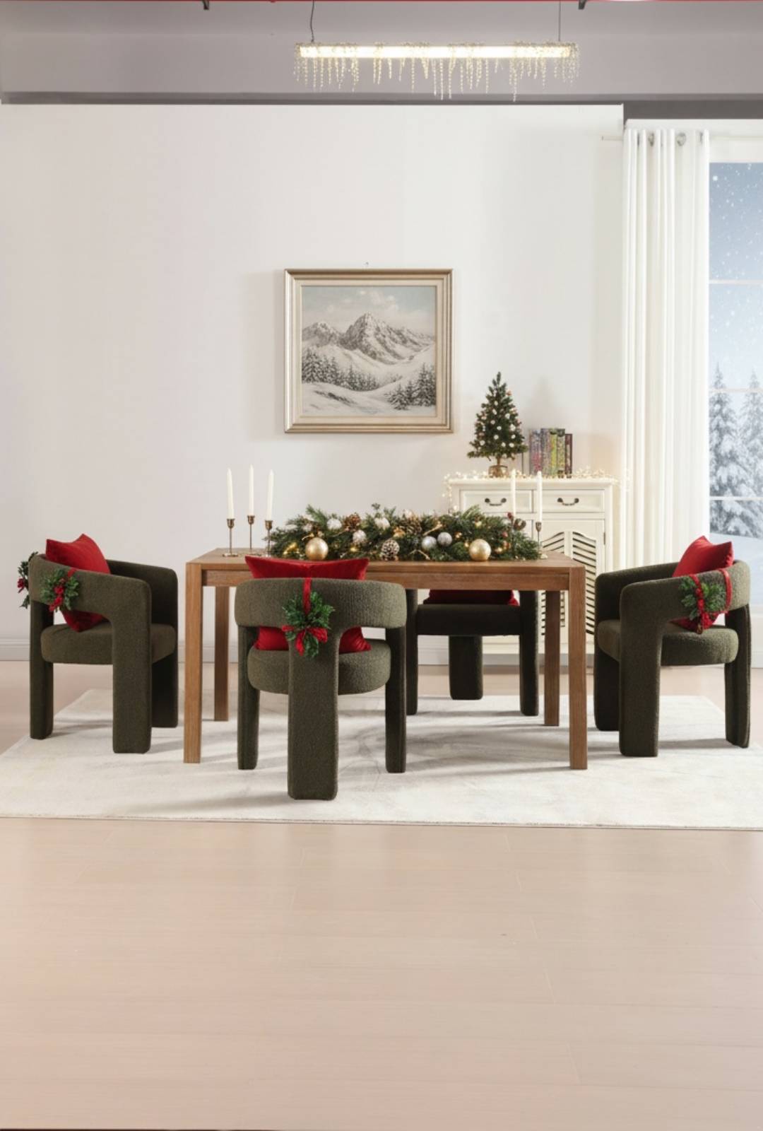 DAYALANE Dove Dining Chair Velvet Boucle Fully Assembled Modern Barrel Upholstered Accent Kitchen Chair Open Back Side Armchair Comfy Makeup Vanity Chairs for Living Room Home Office Reception DAYALANE Dove Dining Chair Velvet Boucle Fully Assembled Modern Barrel Upholstered Accent Kitchen Chair Open Back Side Armchair Comfy Makeup Vanity Chairs for Living Room Home Office Reception