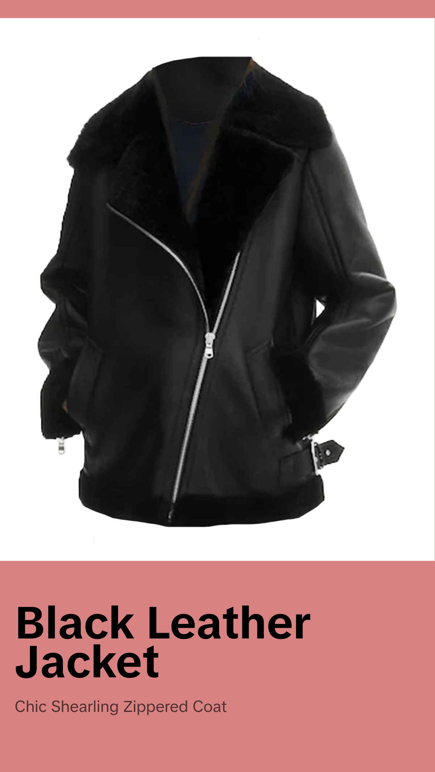 MotorCycleJackets Black Real Leather Aviator Jacket