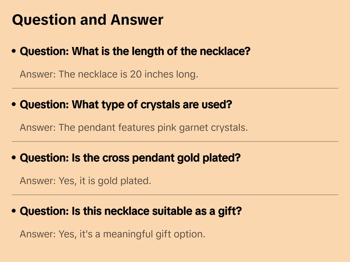 Gold Plated Jerusalem Cross Pendant light Pink Garnet Crystallized 20"Necklace