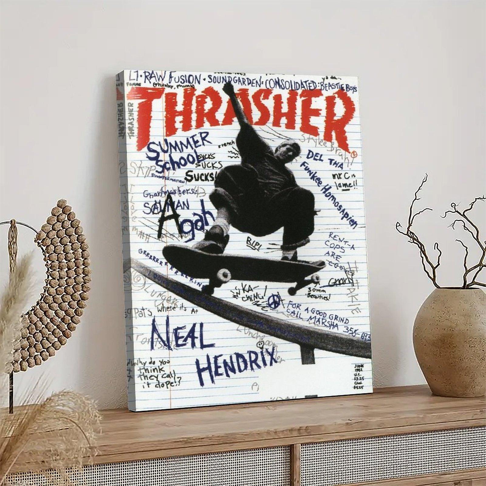 Graffiti magazine skateboard poster, perfect for skateboarding enthusiasts, suitable for hanging in a room. posters  decor
