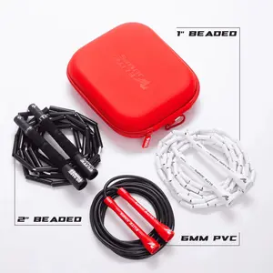 Elite Jumps - Beginner Progression Bundle - 3 Weighted Jump Ropes & Storage Case - Ropes for Beginners, Intermediates, & Advanced Users - Strong & Durable - Progression Training