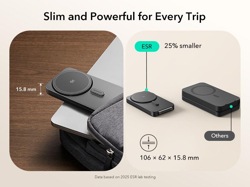 ESR 3 in 1 Charging Station for Apple, Qi2.2 25W MagSafe Charger with CryoBoost, Phone-Cooling Wireless Charging Station Foldable, for iPhone 17/16 with iOS 26(50W Adapter), AirPods, Apple Watch,Black ESR 3 in 1 Charging Station for Apple, Qi2.2 25W MagSafe Charger with CryoBoost, Phone-Cooling Wireless Charging Station Foldable, for iPhone 17/16 with iOS 26(50W Adapter), AirPods, Apple Watch,Black