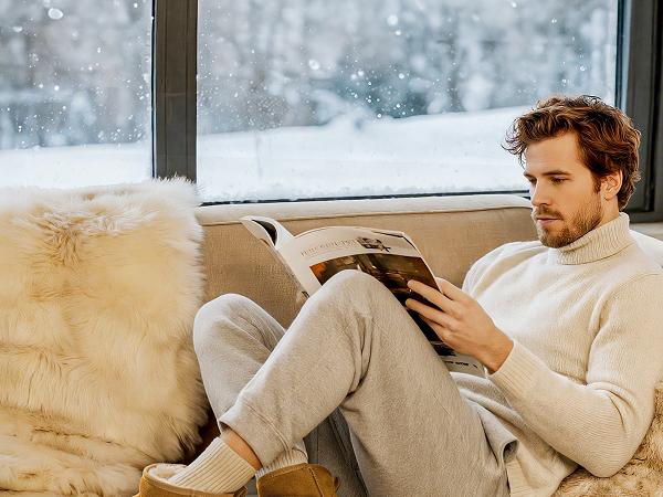 Bruno Marc Men's Winter Boots Cozy Suede Cold Weather Outdoor Casual Warm FuzzyClasic Short Boots