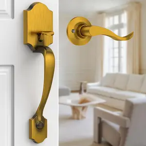 Classic Exterior Front Door Handle - No Lock Reversible for Left & Right Doors Classic Exterior Front Door Handle - No Lock Reversible for Left & Right Doors