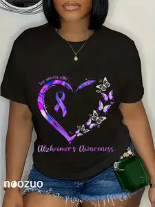 100% Cotton Keep Memories Alive Alzheimer's Awareness T-Shirt