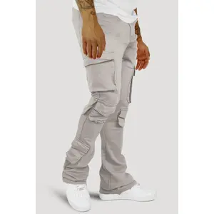 Vortex Cargo Stacked Denim (Grey)